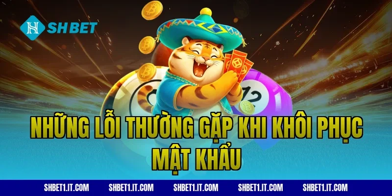 Những lỗi thường gặp khi khôi phục mật khẩu