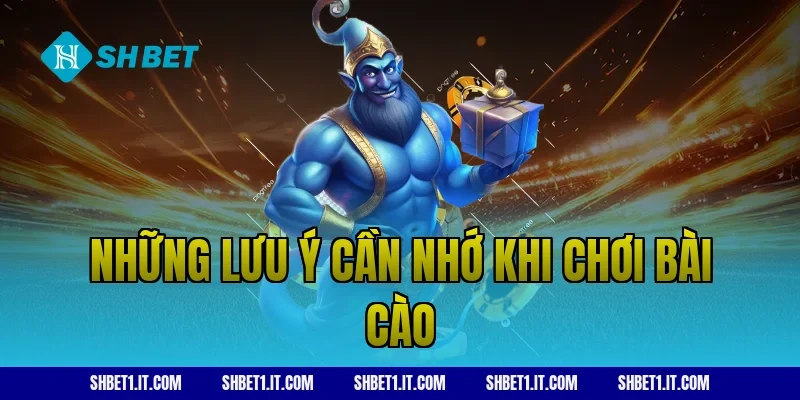 Những lưu ý cần nhớ khi chơi bài cào